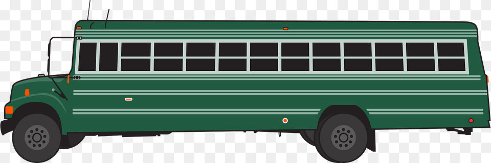 Green Bus Clipart, Transportation, Vehicle, Machine, Tour Bus Png Image