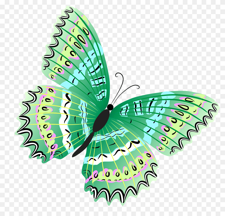Green Butterfly, Art, Graphics, Badminton, Person Png Image