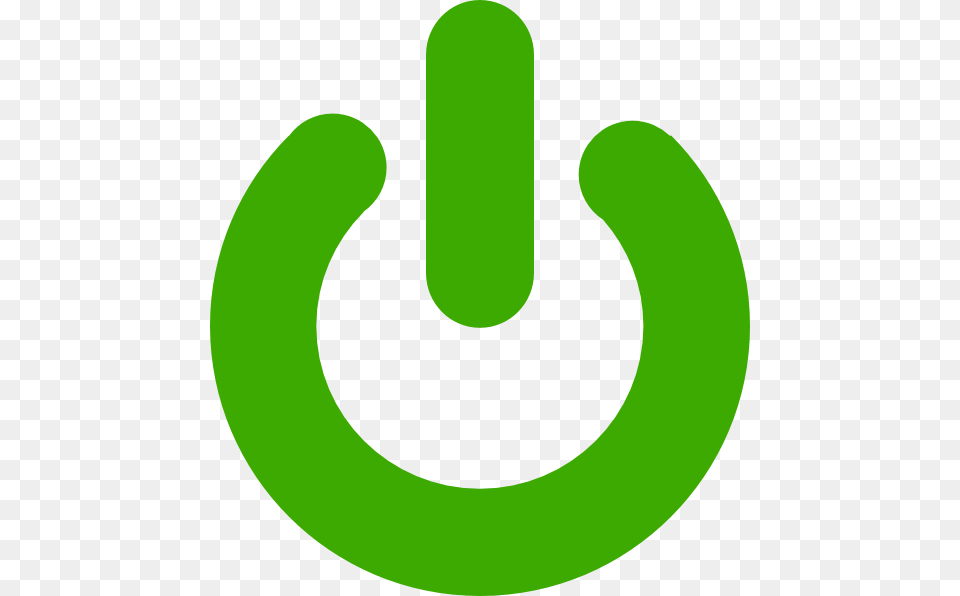 Green Button Green Power Button, Symbol, Text Free Png Download