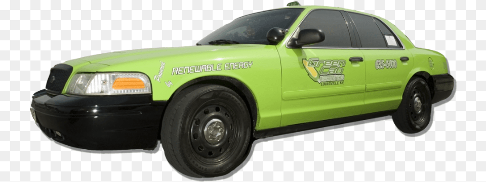 Green Cab Of Louisville Taxicab, Car, Transportation, Vehicle, Machine Png Image