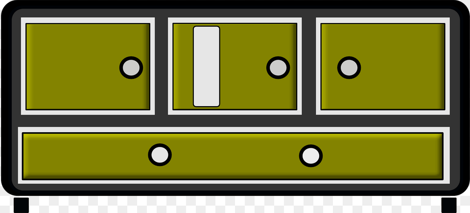 Green Cabinet Clipart, Furniture, Drawer, Computer Hardware, Electronics Free Png