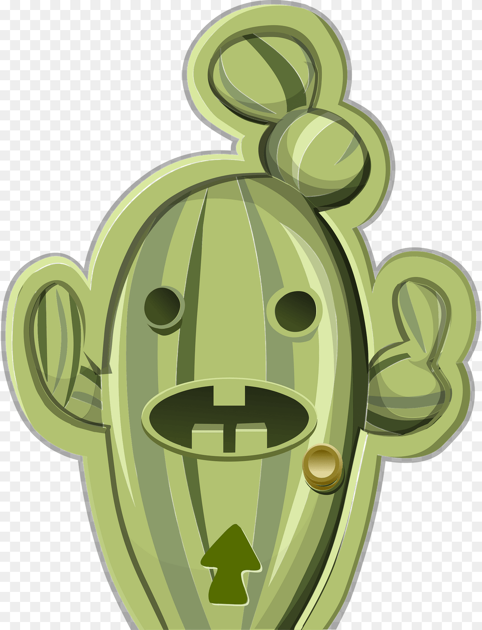 Green Cactus Fantasy Door Clipart, Ammunition, Grenade, Weapon, Plant Free Transparent Png