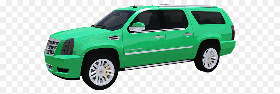 Green Cadillac Escalade, Suv, Car, Vehicle, Transportation Free Transparent Png