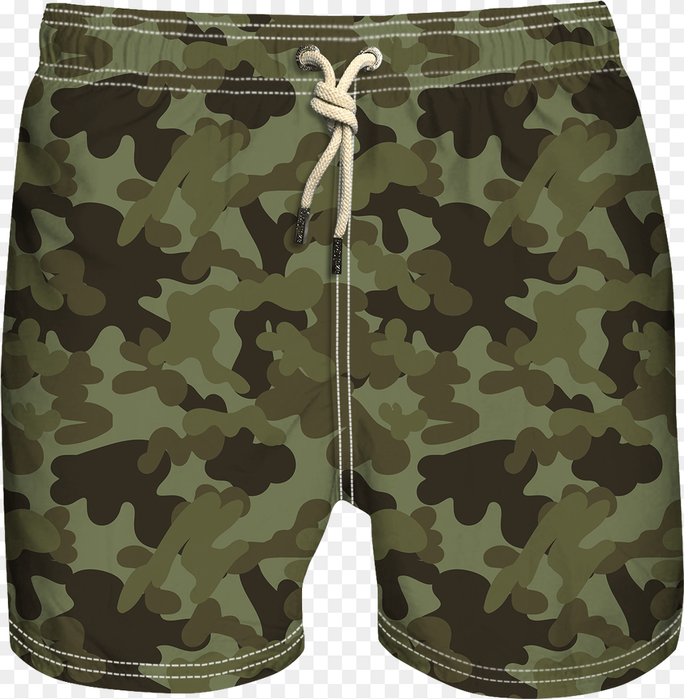 Green Camo Bermuda Shorts, Clothing, Military, Military Uniform, Camouflage Png Image