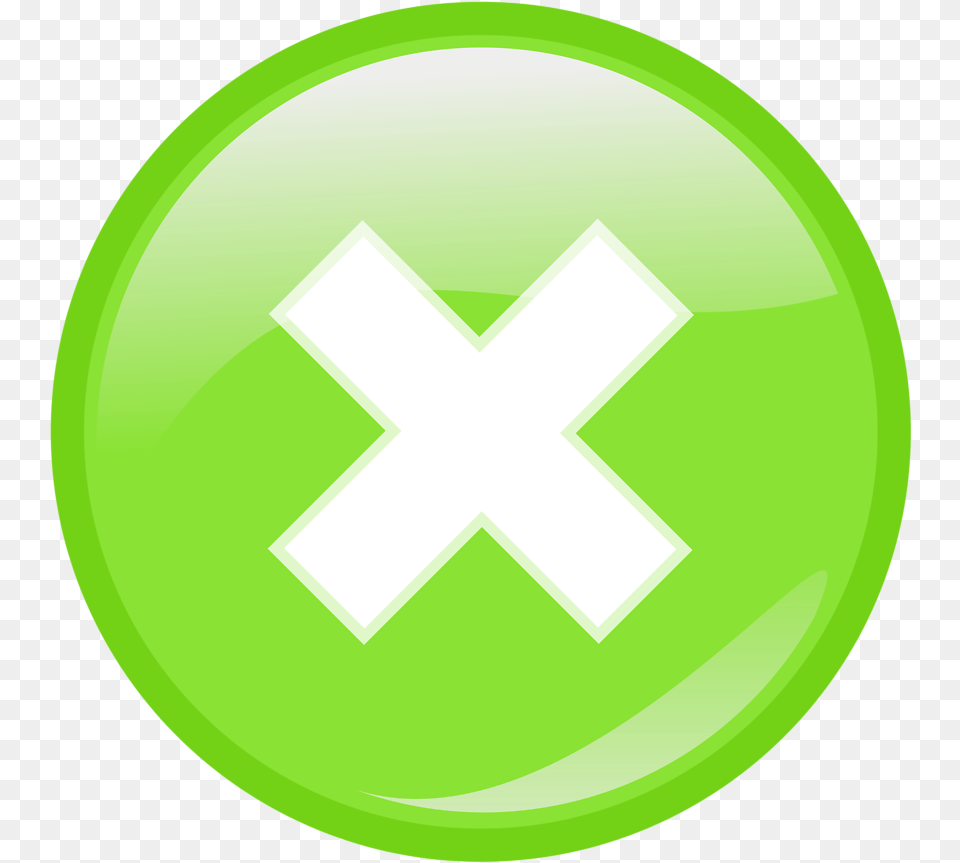 Green Cancel Close Close Icon Green, Symbol, Disk Free Png Download