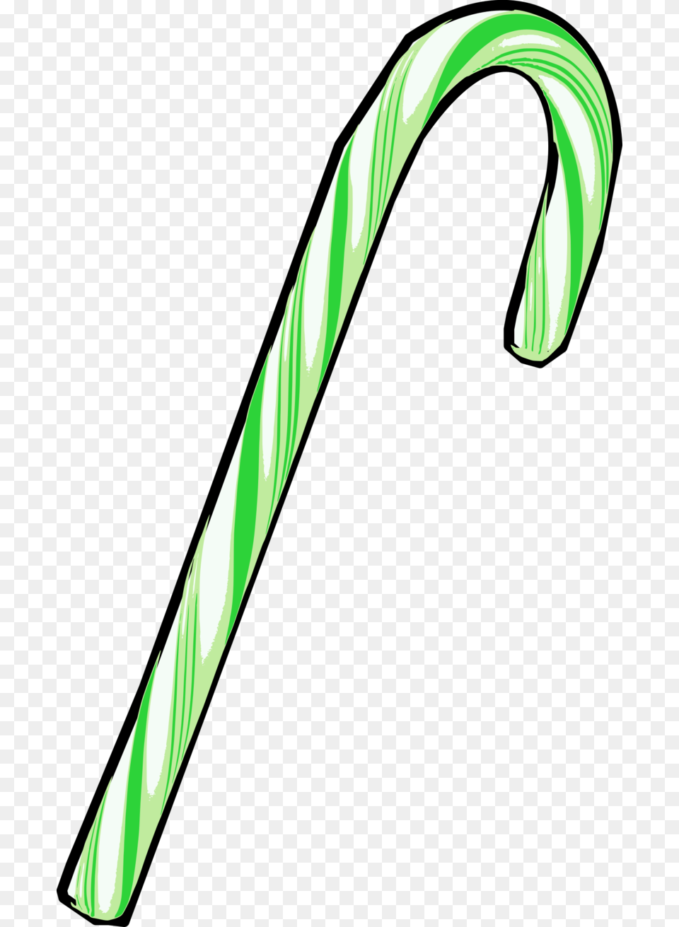 Green Candy Cane, Food, Sweets, Stick, Blade Png