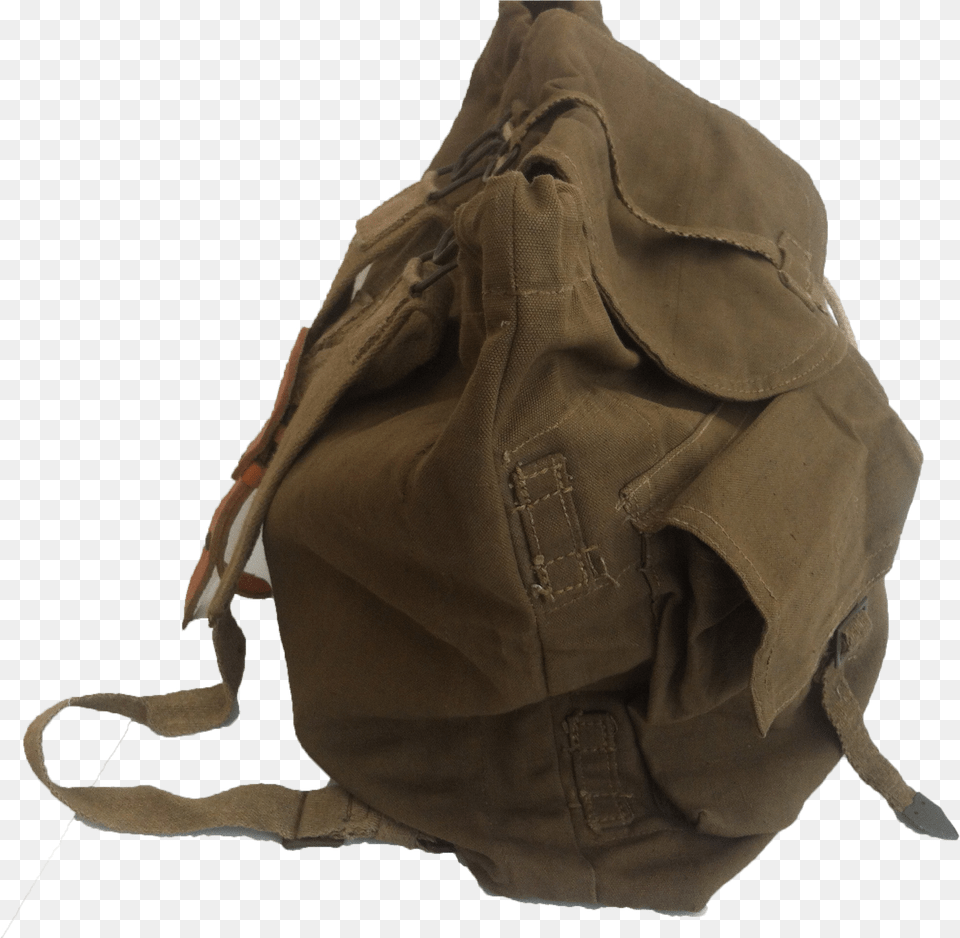 Green Canvas Backpack Leather Strap Handbag, Bag, Accessories, Clothing, Coat Free Png Download