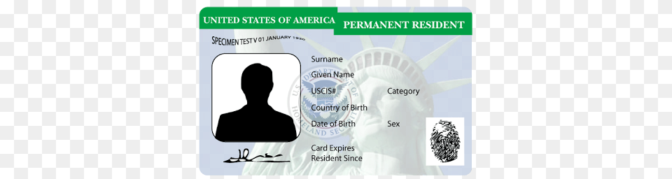 Green Card, Text, Document, Id Cards, Adult Png