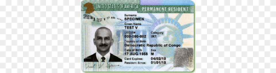 Green Card, Text, Document, Id Cards, Adult Png