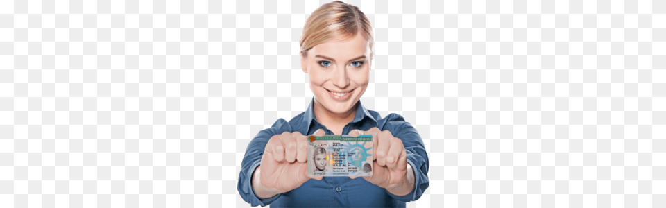 Green Card, Text, Document, Driving License, Id Cards Free Png Download