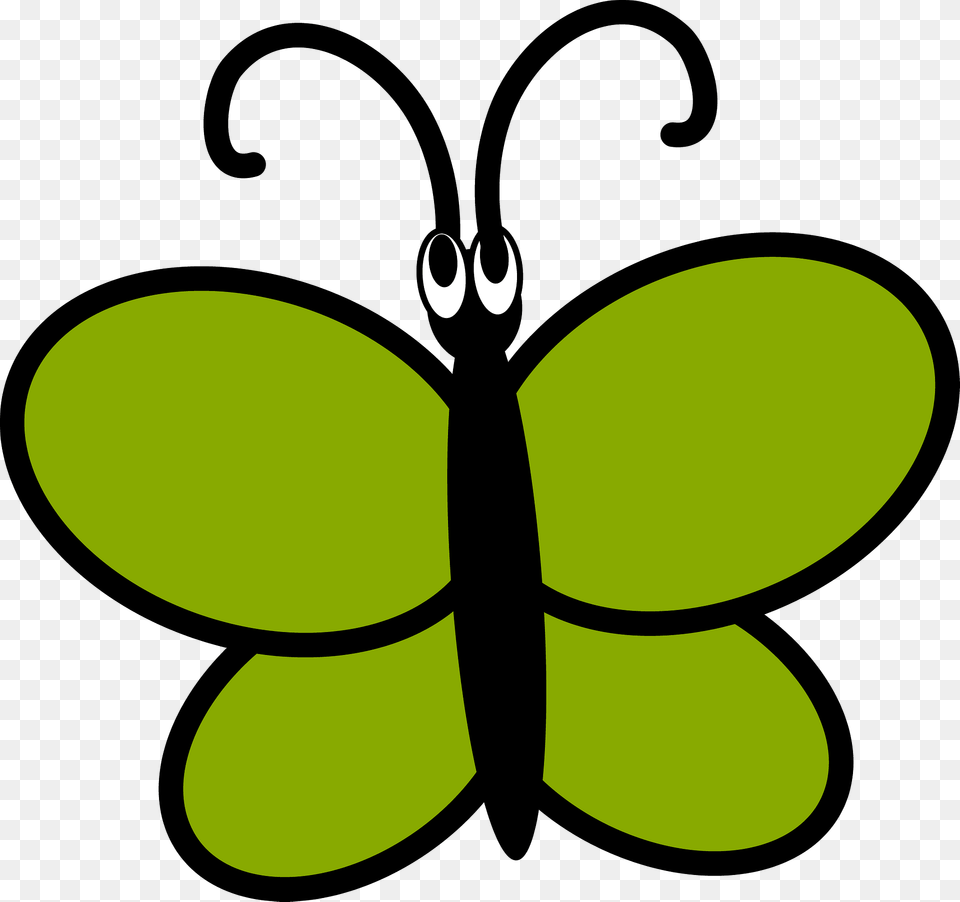 Green Cartoon Butterfly Clipart, Animal, Firefly, Insect, Invertebrate Free Png Download