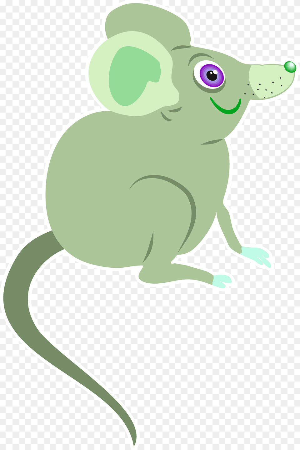 Green Cartoon Mouse Clipart, Animal, Mammal, Fish, Sea Life Png Image