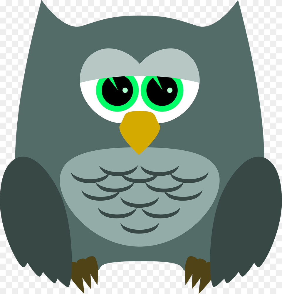 Green Cartoon Owl Clipart, Face, Head, Person, Baby Free Transparent Png