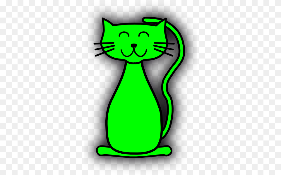 Green Cat Clip Art, Animal, Mammal, Pet, Egyptian Cat Png Image