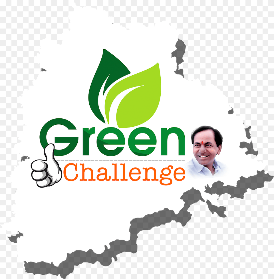 Green Challenge Logo Downloads For Planting 31 District Telangana Map, Leaf, Plant, Herbs, Herbal Png
