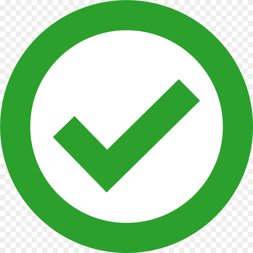 Green Check In Circle, Symbol, Sign, Disk Png