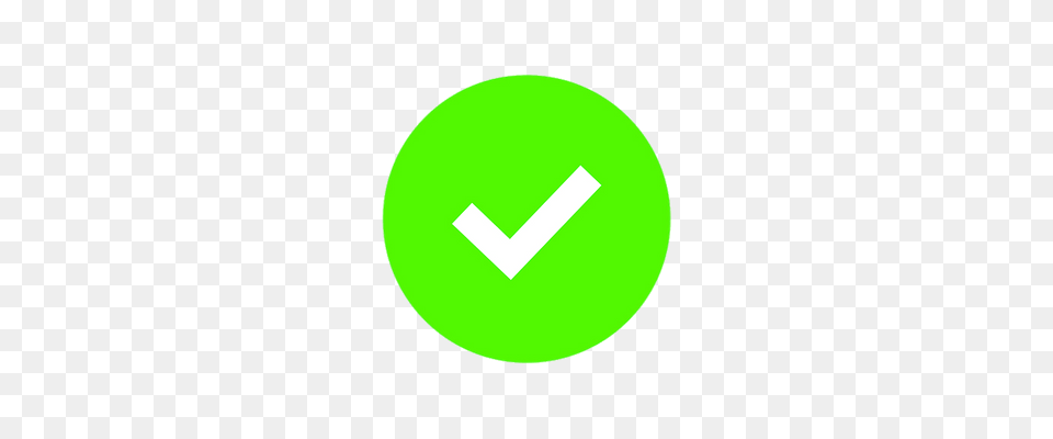 Green Check In Green Circle Transparent, Logo, Disk, Symbol Free Png