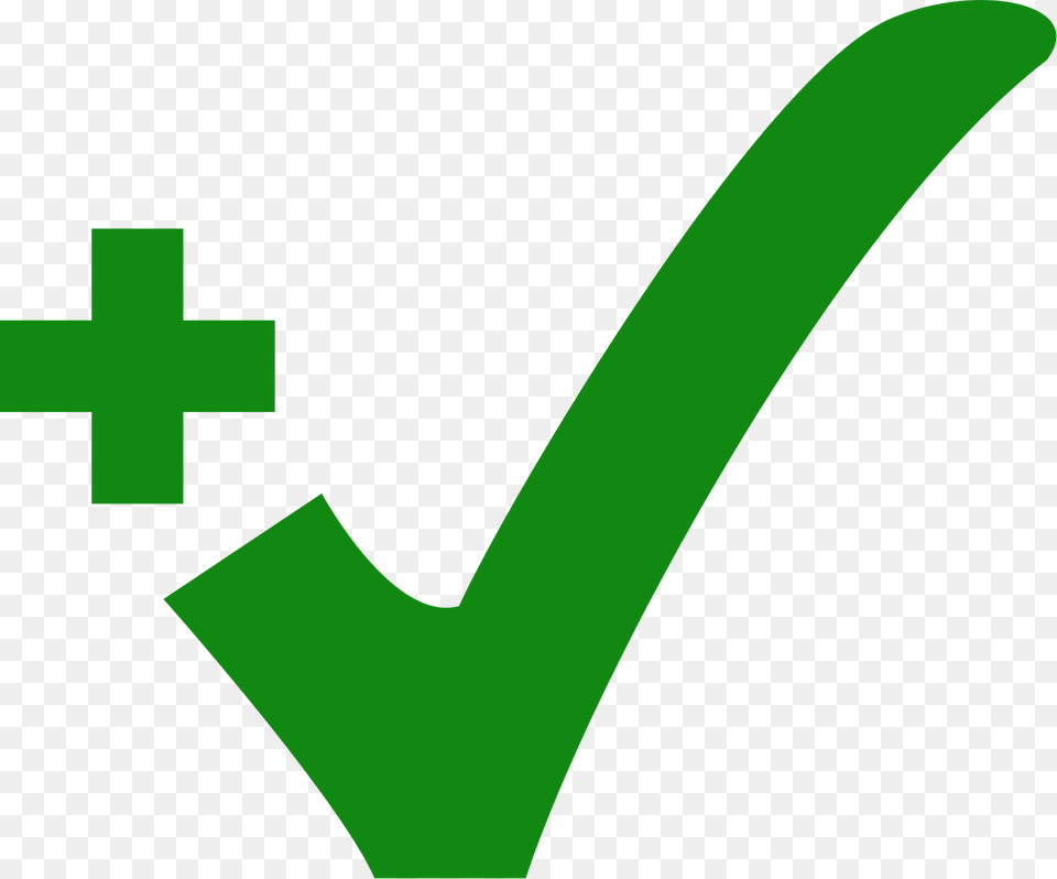 Green Check Plus, Symbol, Logo Png