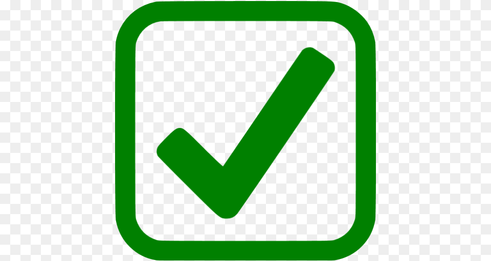 Green Checked Checkbox Icon, Symbol, Sign, Smoke Pipe Png