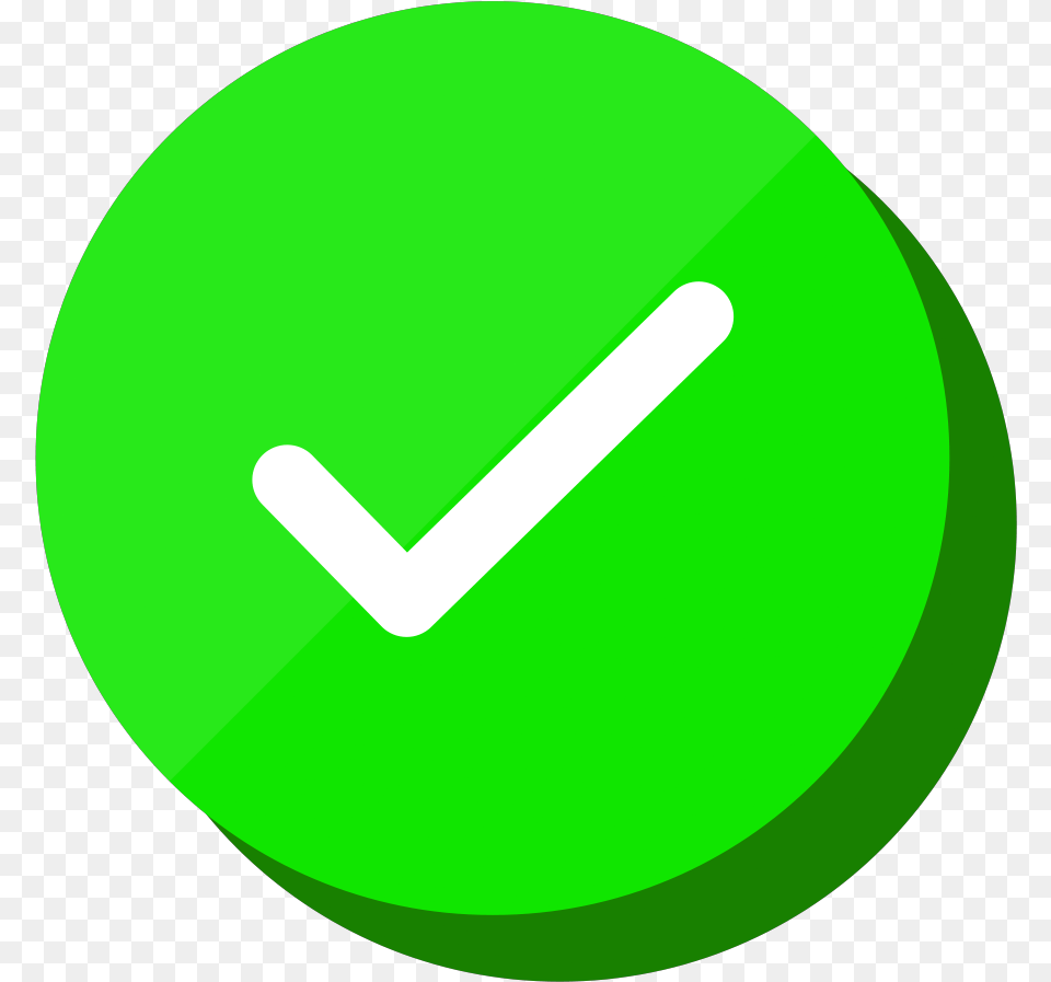 Green Checkmark Icon Dot, Disk, Symbol, Sign Png Image