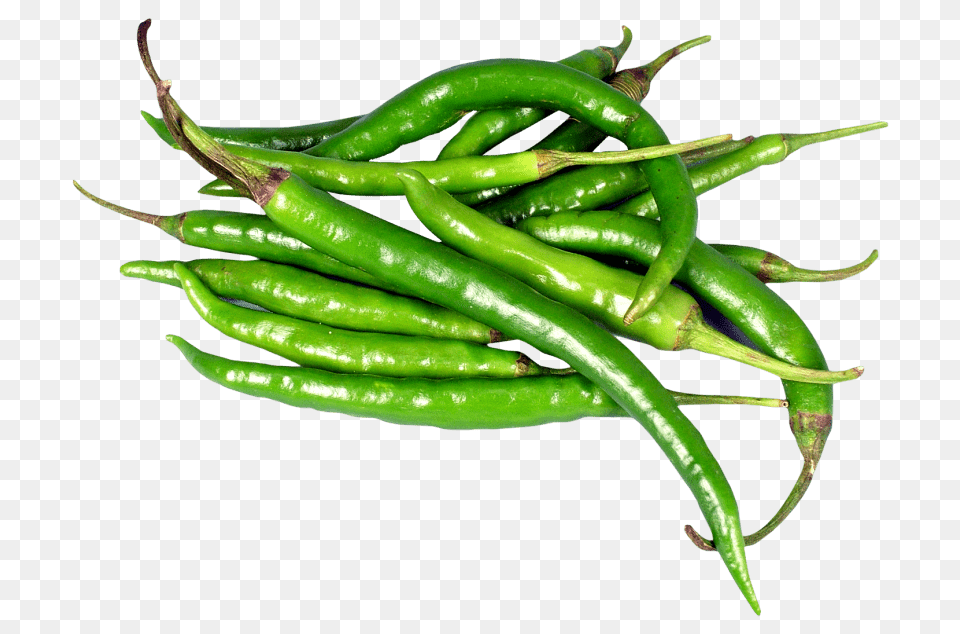 Green Chili Peppers, Food, Plant, Produce, Pepper Free Png Download