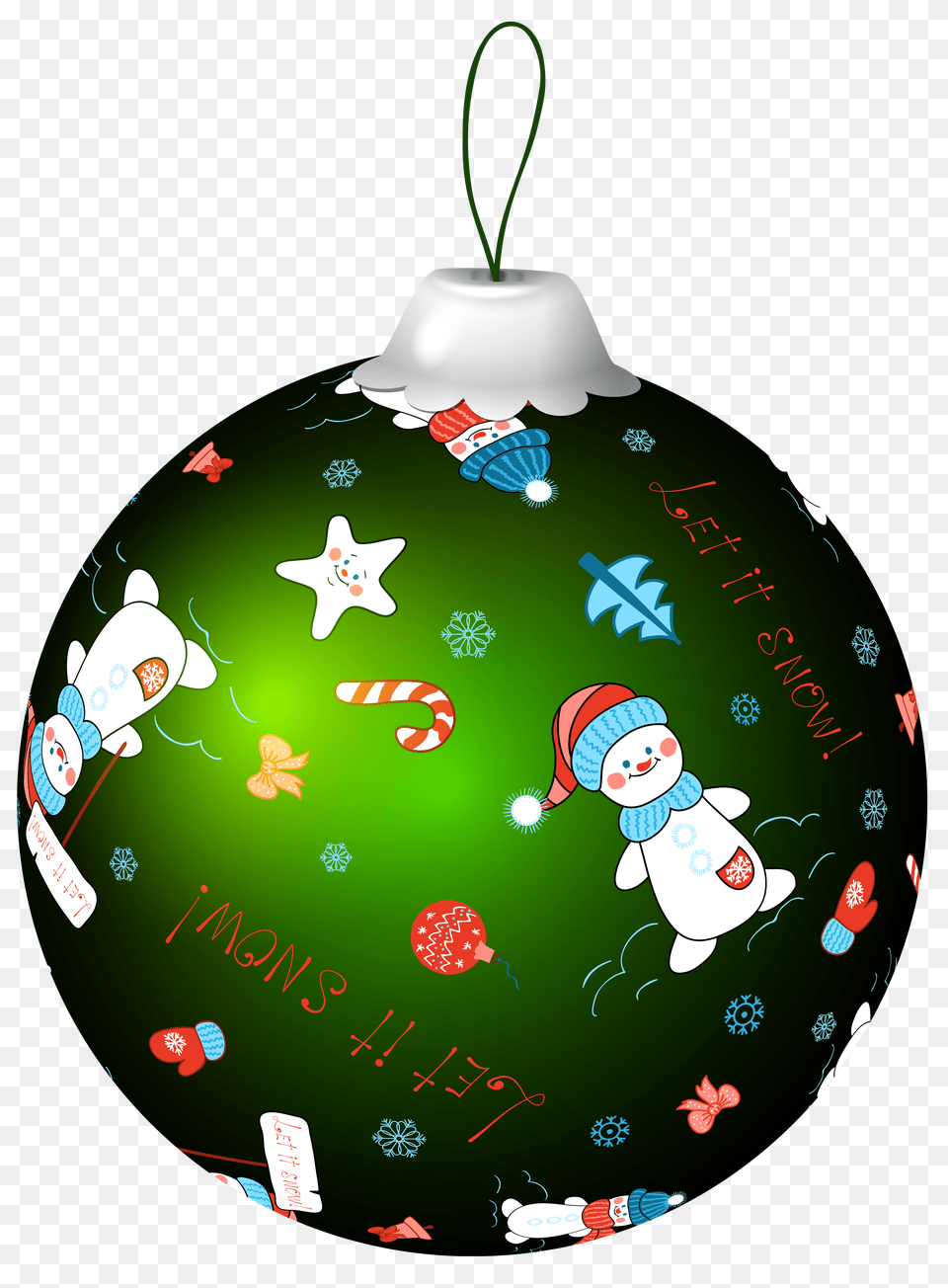 Green Christmas Ball With Snowman Clip Art Gallery, Accessories, Ornament, Baby, Person Free Png