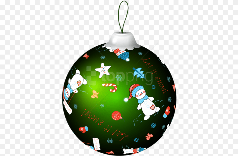 Green Christmas Ball With Snowman Clip Art Image Green Christmas Balls, Birthday Cake, Cake, Cream, Dessert Png