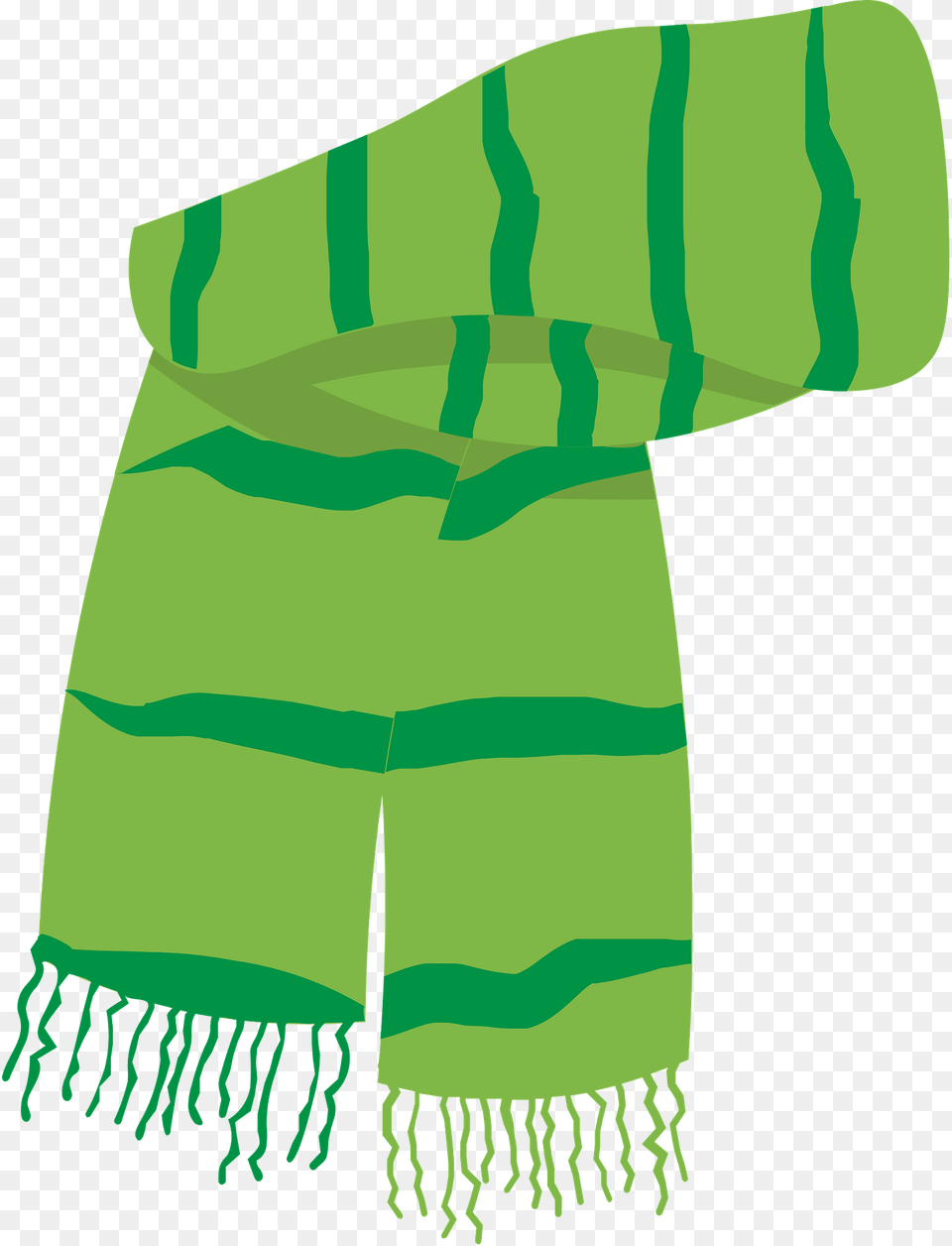 Green Christmas Scarf Clipart, Clothing, Stole Free Png Download