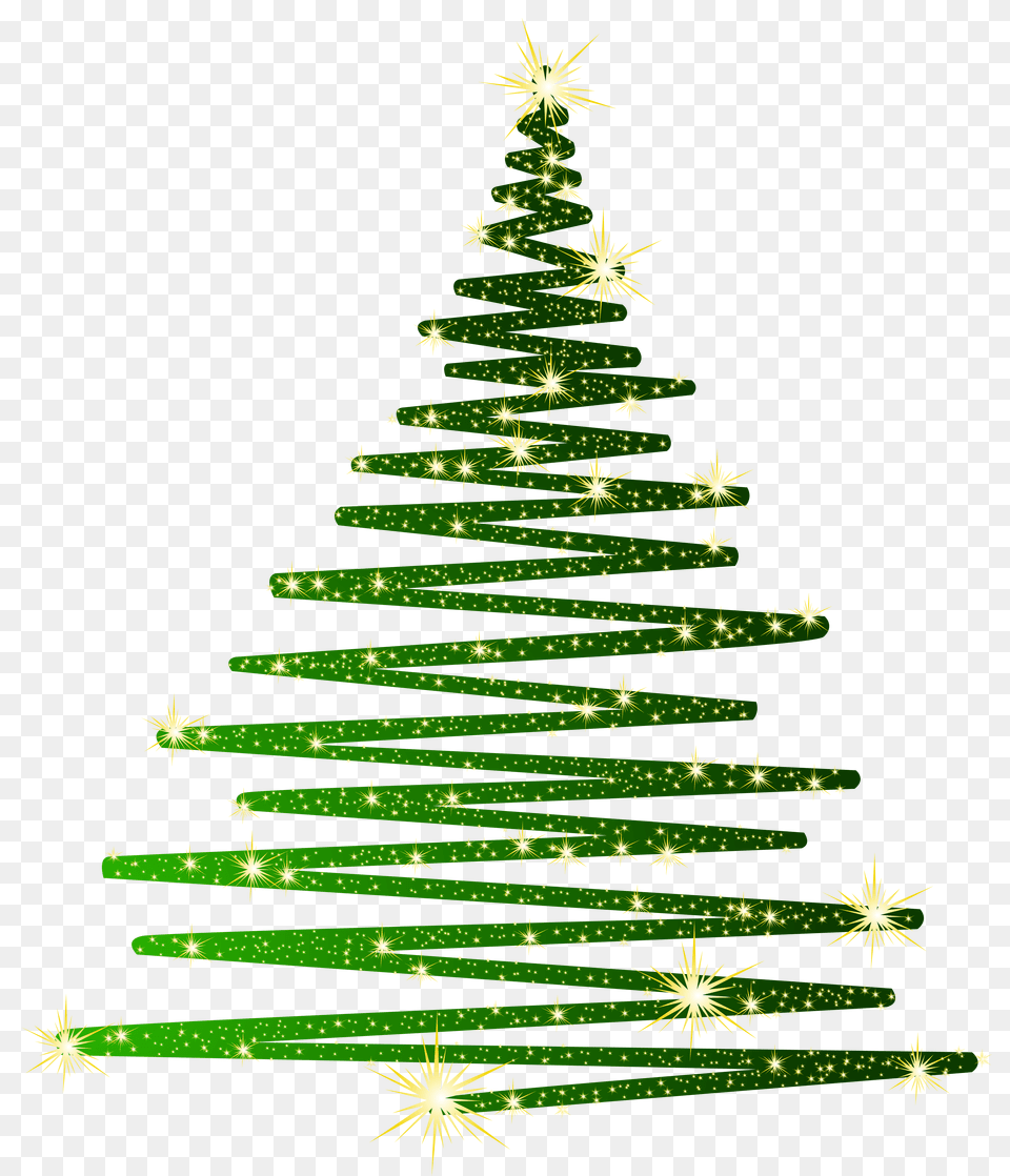 Green Christmas Shining Tree, Plant, Christmas Decorations, Festival, Christmas Tree Free Png