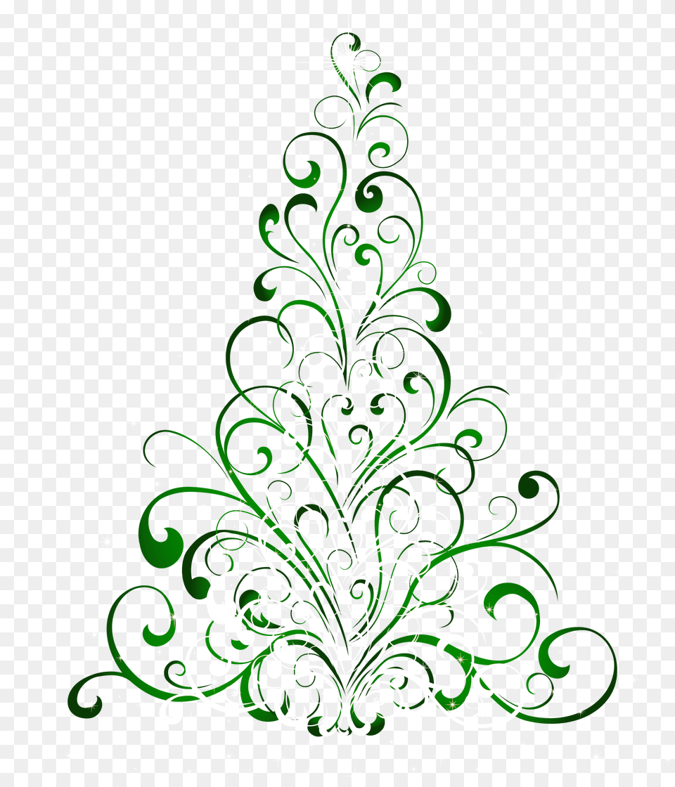 Green Christmas Tree Clipart, Art, Floral Design, Graphics, Pattern Png Image