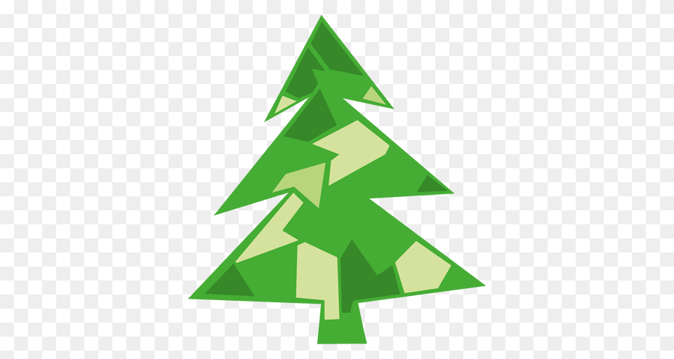 Green Christmas Tree Icon, Recycling Symbol, Symbol, Christmas Decorations, Festival Free Png