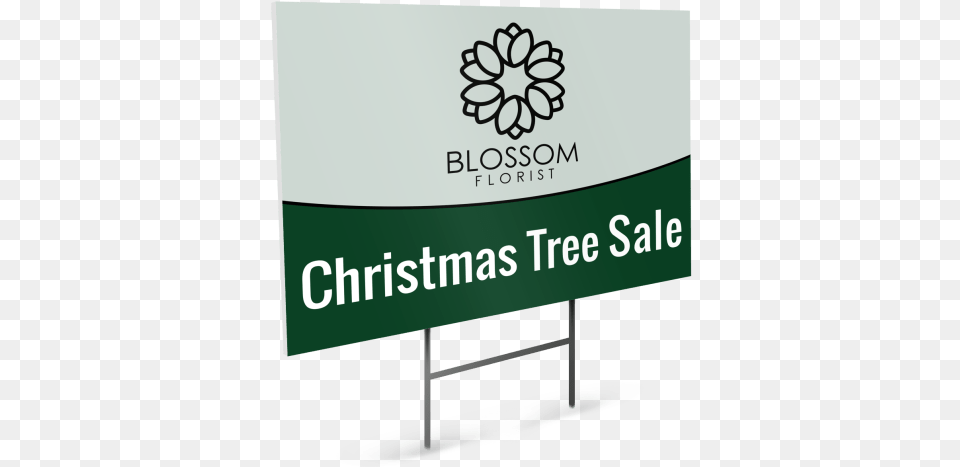 Green Christmas Tree Sale Yard Sign Template Preview Sign, Advertisement, Nature, Outdoors, Text Png Image