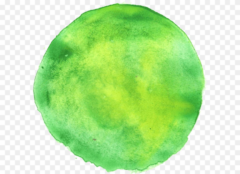 Green Circle Green Watercolour Circle, Plant, Leaf, Accessories, Gemstone Free Transparent Png