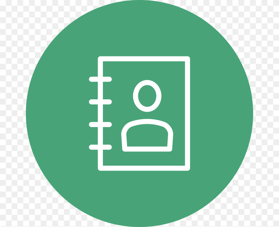 Green Circle Icon Of Spiral Notebook With Shape Of Circle, First Aid Png Image