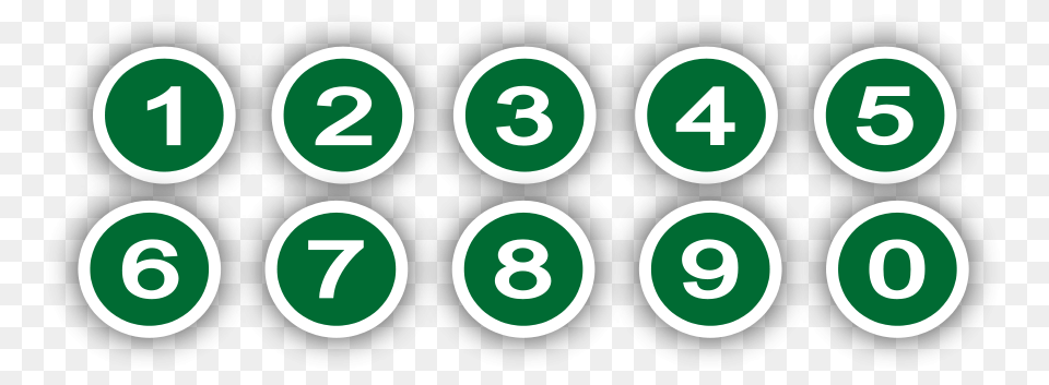 Green Circle With Numbers Clip Arts For Web, Number, Symbol, Text Png Image