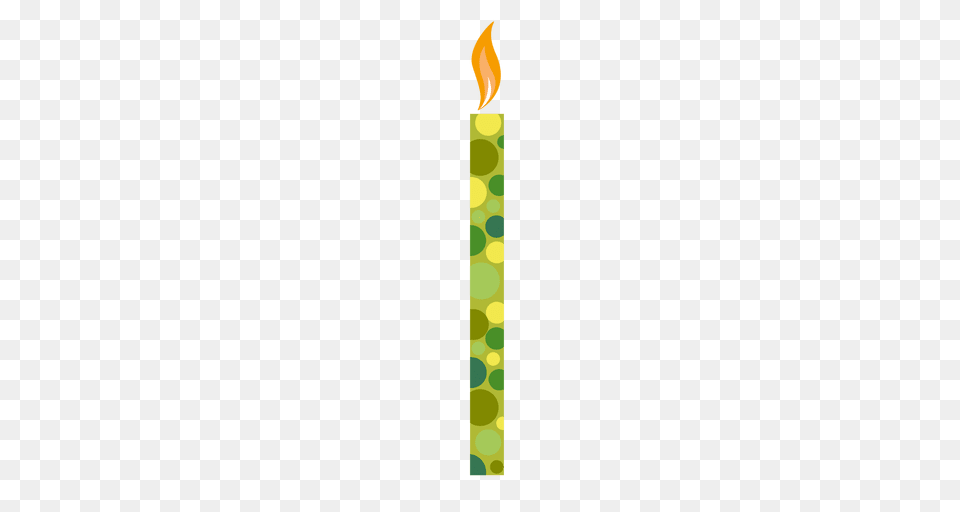 Green Circles Birthday Candle Free Png Download