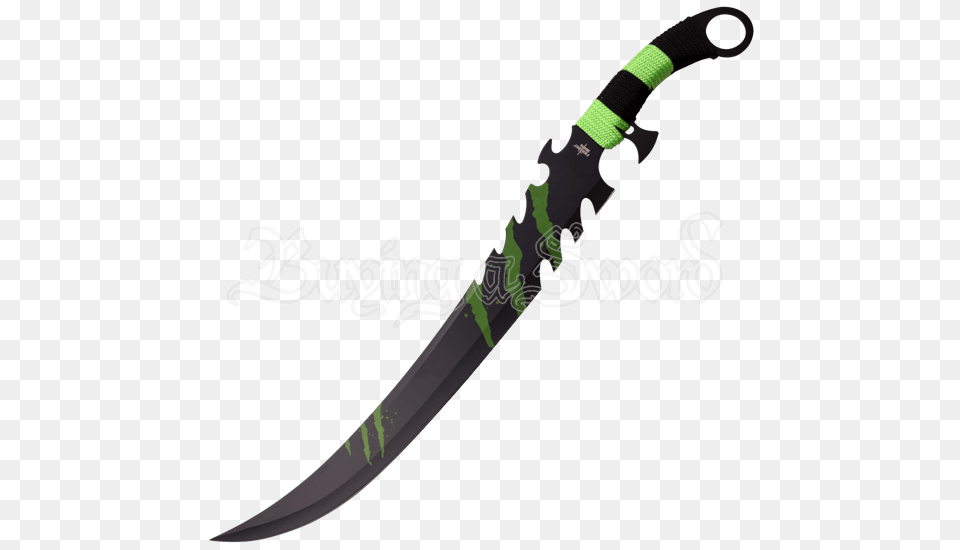 Green Claw Marks Fantasy Sword, Blade, Dagger, Knife, Weapon Png Image