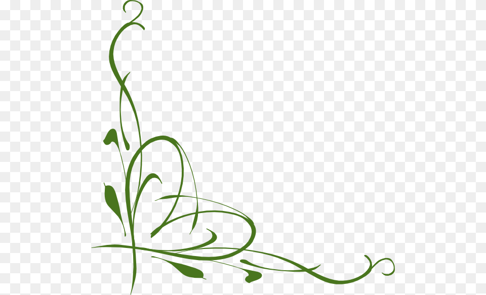 Green Clip Art At Clker Com Vector De Hojas Decoradas Con Amor, Floral Design, Graphics, Pattern Free Png