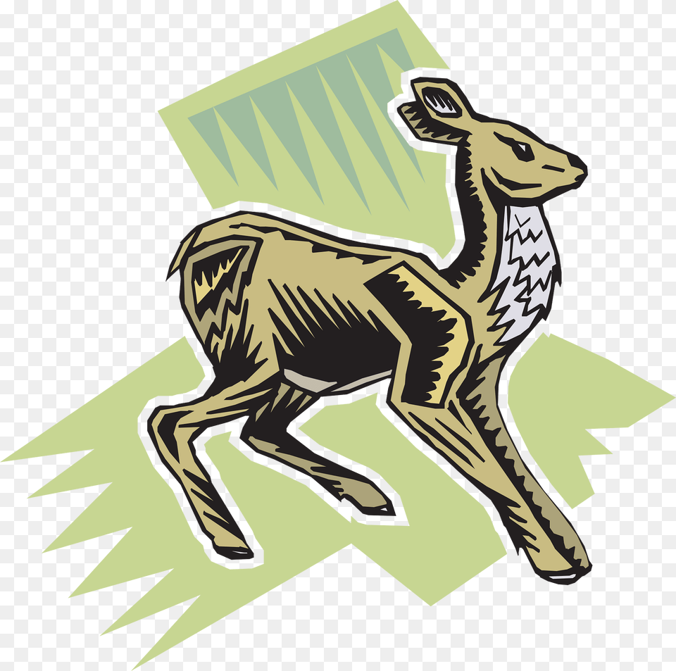 Green Clipart, Animal, Deer, Mammal, Wildlife Png Image