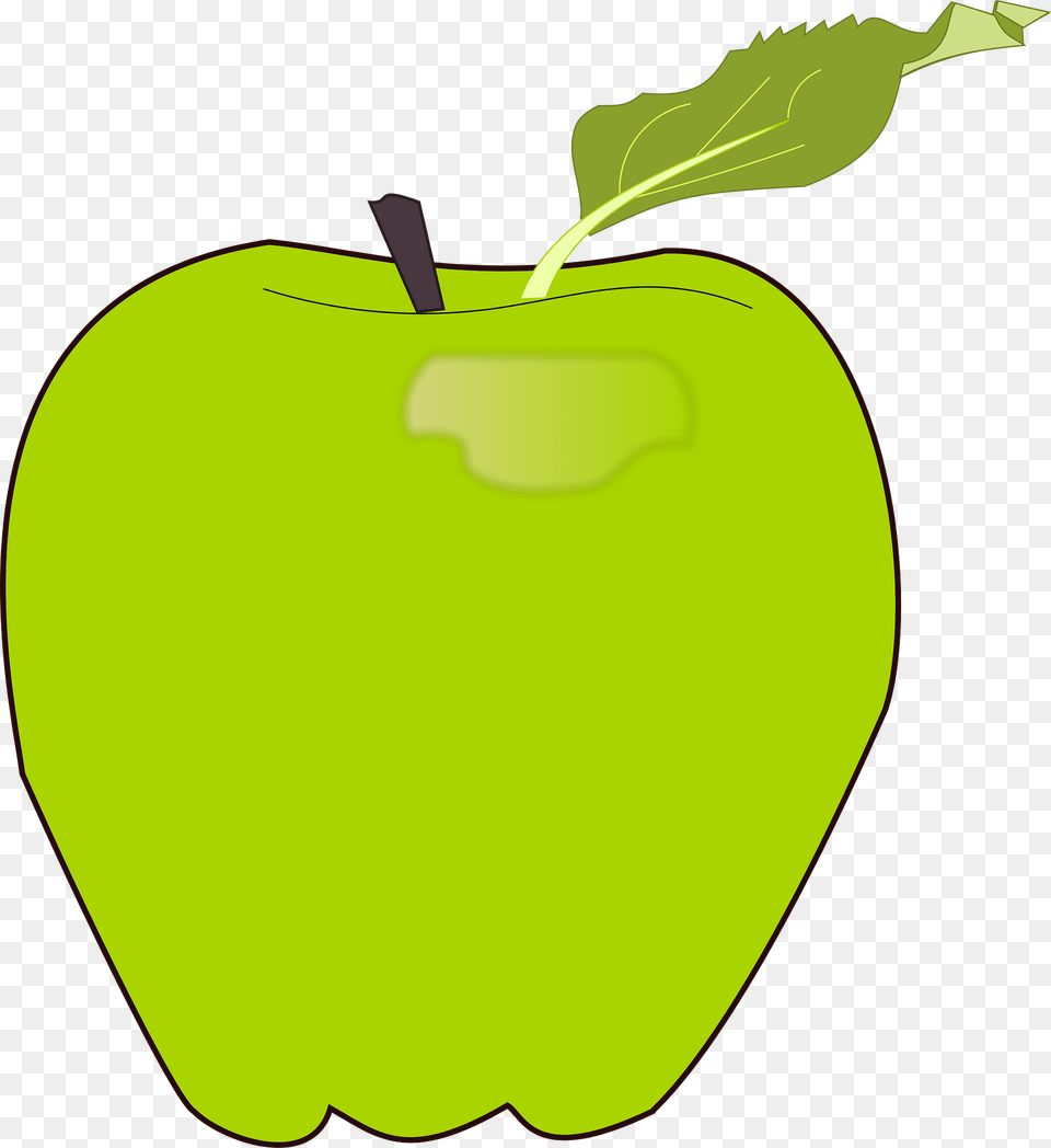 Green Clipart, Apple, Food, Fruit, Plant Free Png Download