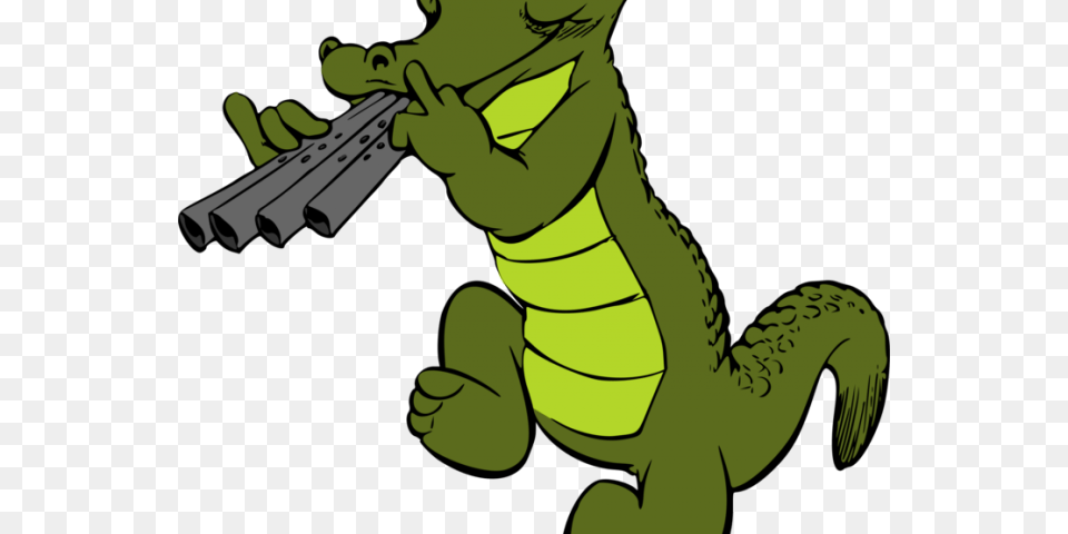 Green Clipart Aligator Drawing Of Crocodile With Colour, Person, Gun, Weapon, Face Free Transparent Png