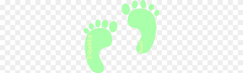 Green Clipart Baby Boy, Footprint Png