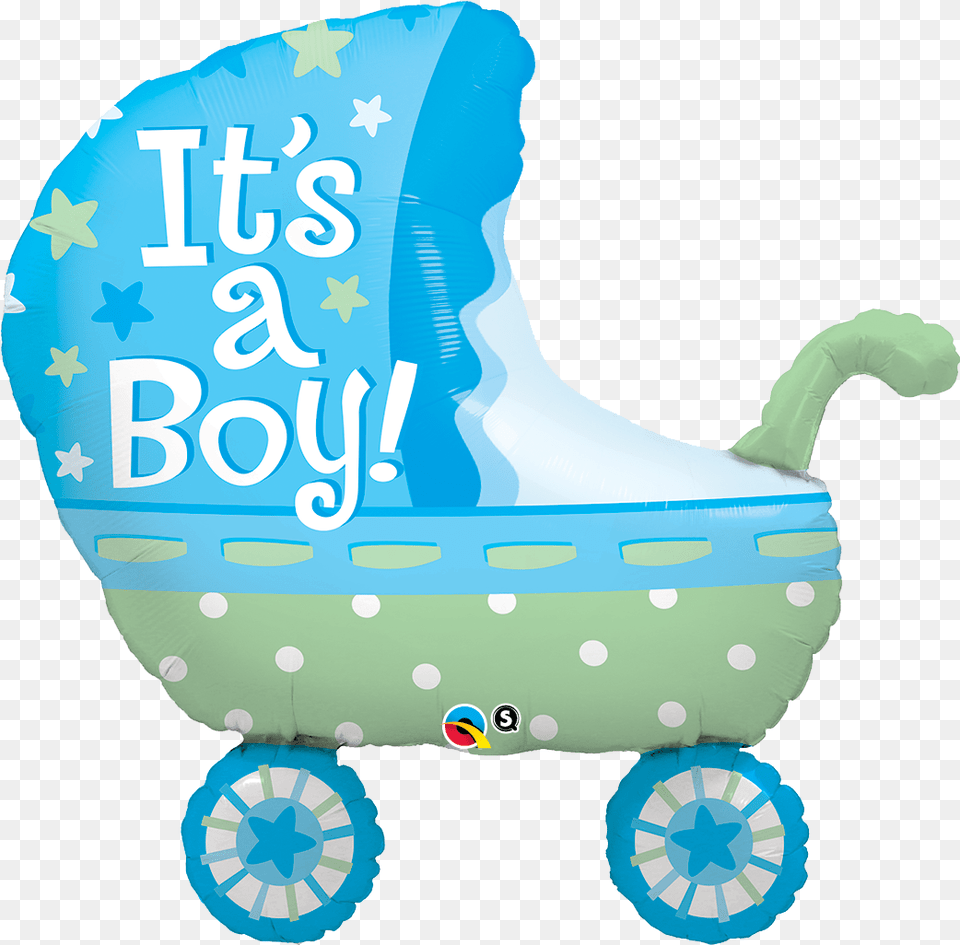 Green Clipart Baby Carriage Its A Boy Baby, Furniture, Bed, Cradle Png