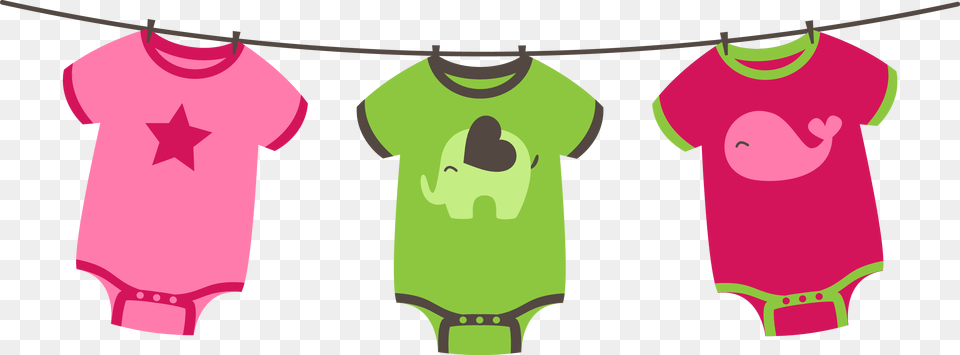 Green Clipart Baby Shower Baby Shower Clipart, Clothing, T-shirt, Person Png