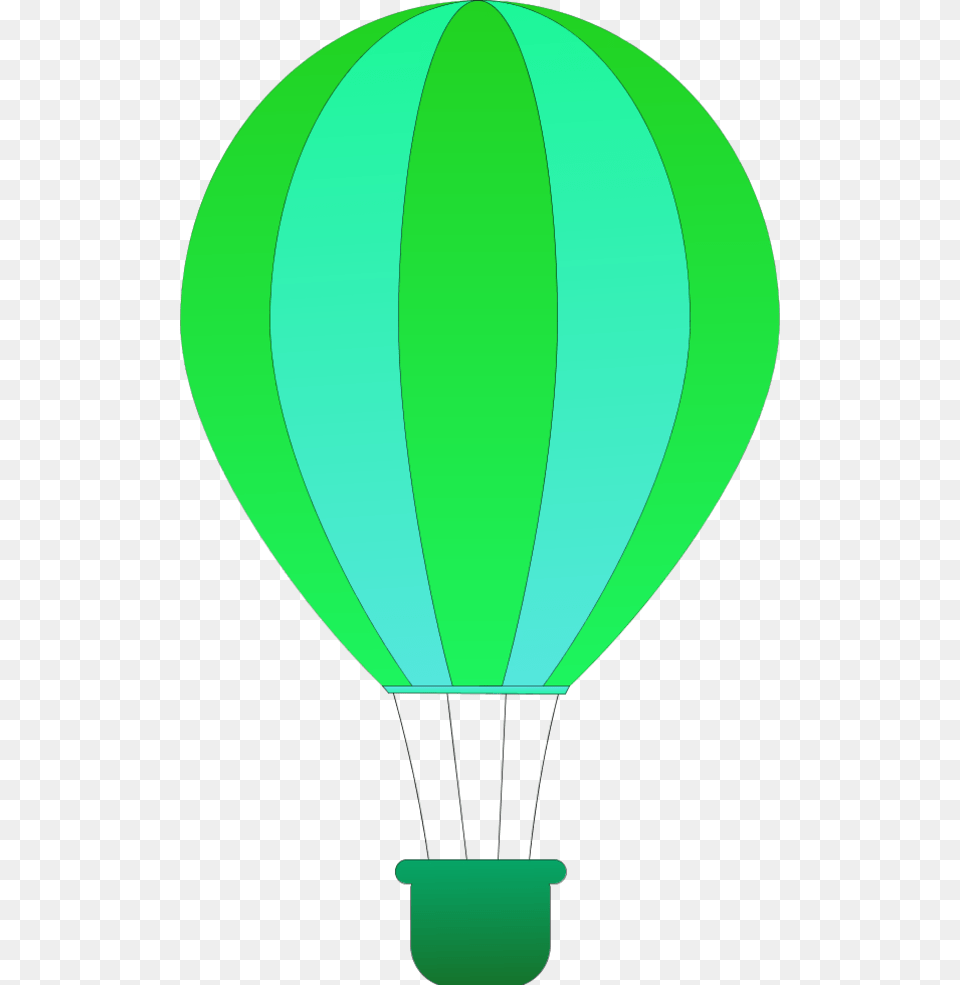 Green Clipart Hot Air Balloon, Aircraft, Transportation, Vehicle, Hot Air Balloon Png