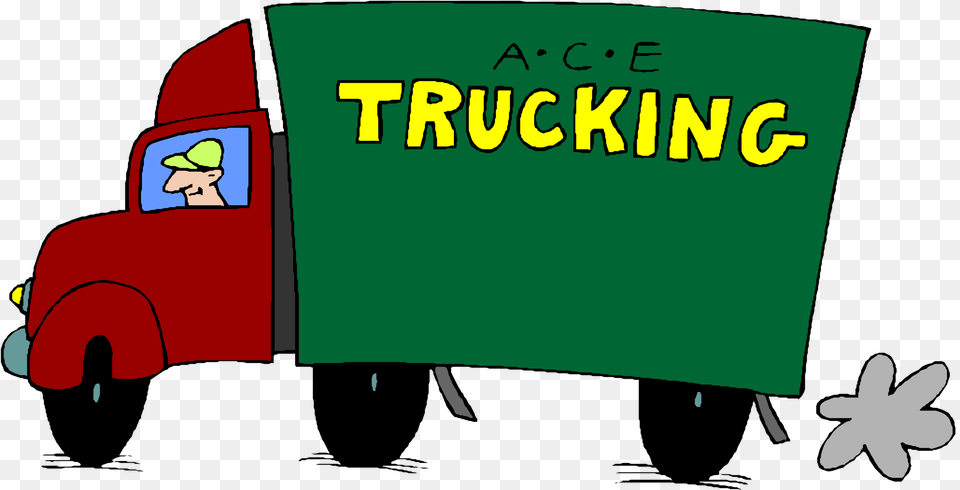 Green Clipart Semi Truck, Person Png Image