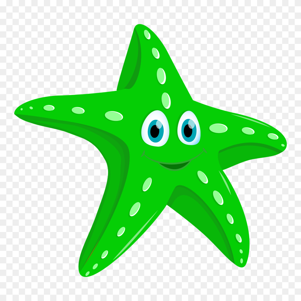 Green Clipart Starfish, Animal, Fish, Sea Life, Shark Free Png