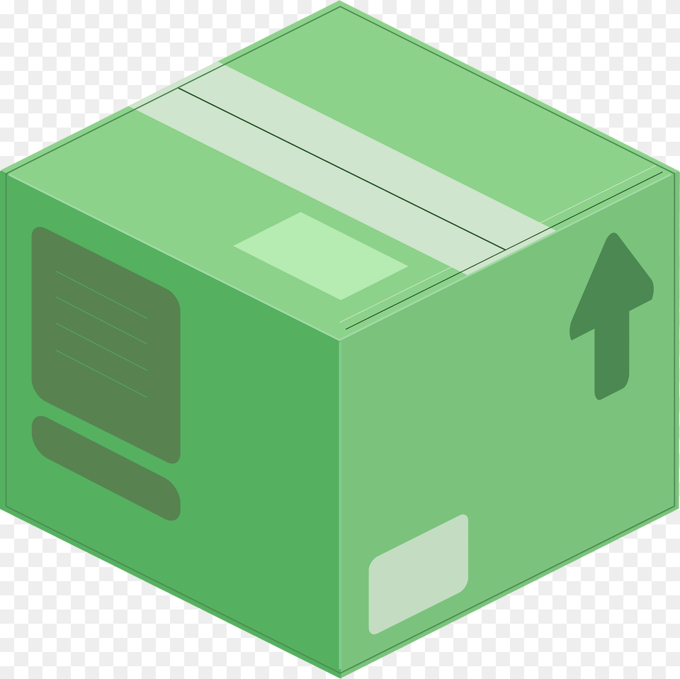 Green Closed Carton Box Clipart, Mailbox, Cardboard Png Image