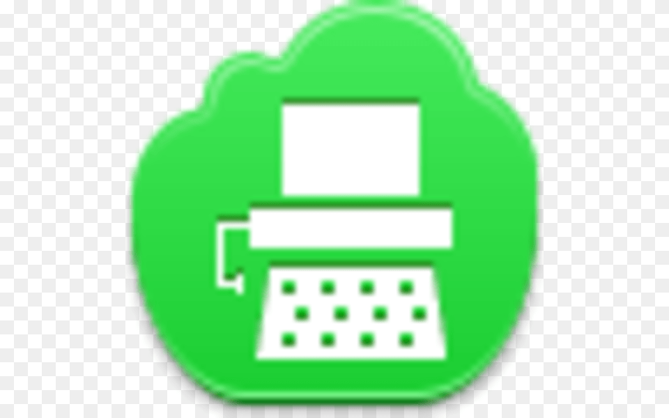 Green Cloud Typewriter Images, First Aid, Computer, Electronics, Pc Png