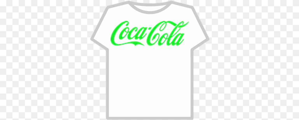 Green Coca Cola Logo Roblox T Shirt Roblox Logo, Clothing, T-shirt, Beverage, Coke Free Transparent Png